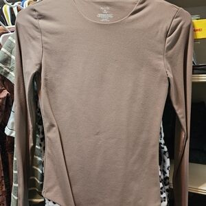 nuuds Mocha Long Sleeve Bodysuit